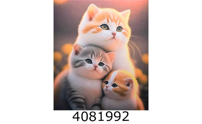 Алмазна мозаїка 40*50 тварини 