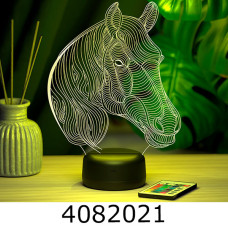 Лампа 3D LED Кінь (100) ZZ-34