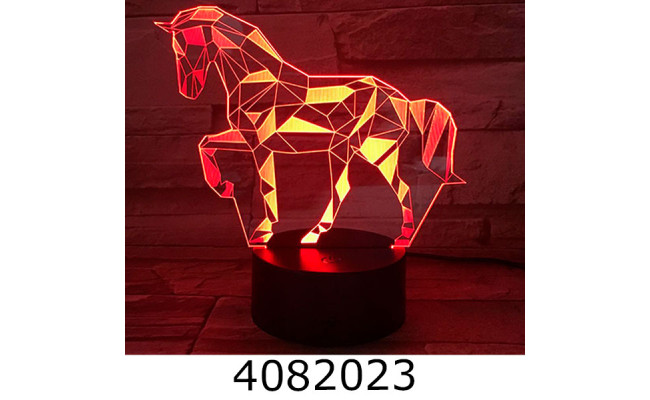 Лампа 3D LED Кінь (100) ZZ-35