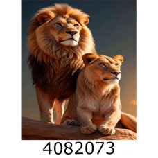 Алмазна мозаїка 40*50 тварини 
