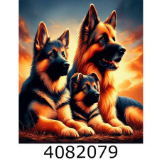 Алмазна мозаїка 40*50 тварини 