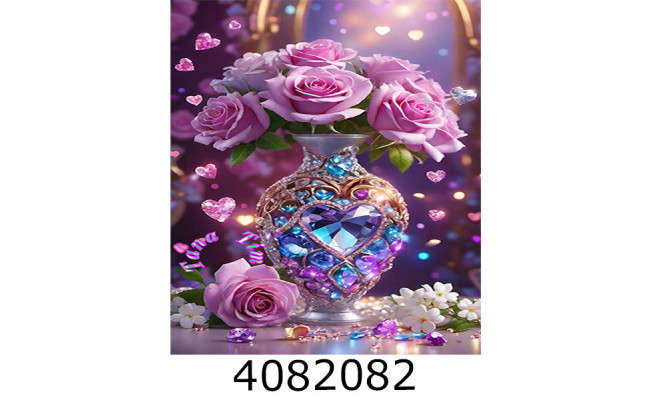 Алмазна мозаїка 40*50 квіти 