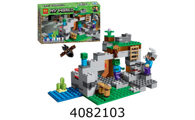 Конструктор Minecraft від 250 дет. мікс 4 в коробці (8) 10810/A6