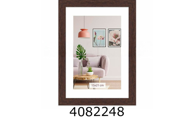 Фоторамка пластик 21*30/16 SA (коричнева з ніжкою)(23) 1611A-001-8+ніж