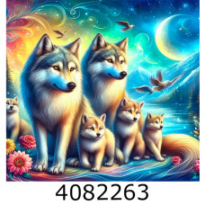 Алмазна мозаїка 40*50 тварини 