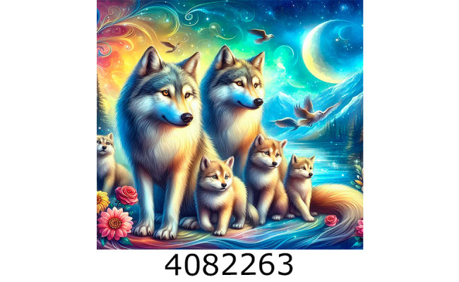 Алмазна мозаїка 40*50 тварини 