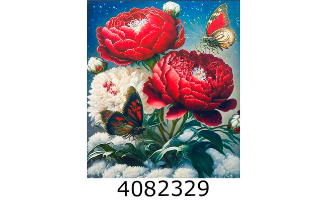 Алмазна мозаїка 40*50 квіти 