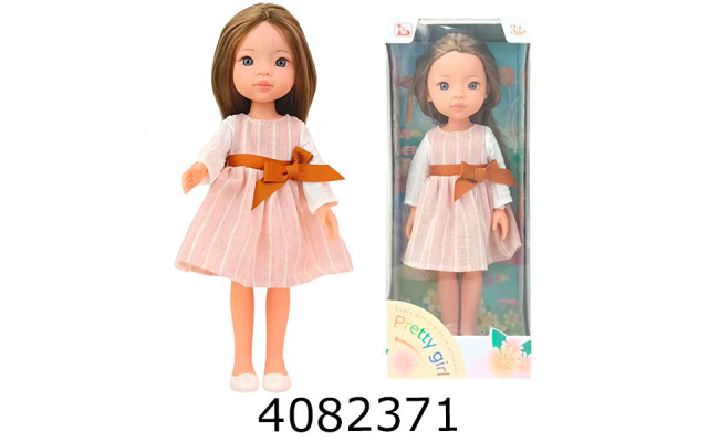 Лялька в коробці в сукні з бантом 33см LS1301-5