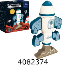 Конструктор магнітний ракета  8 дет. 347