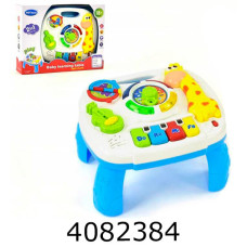 Муз. Столик в коробці розвиваючий світлозвук 25*23*18см 1089