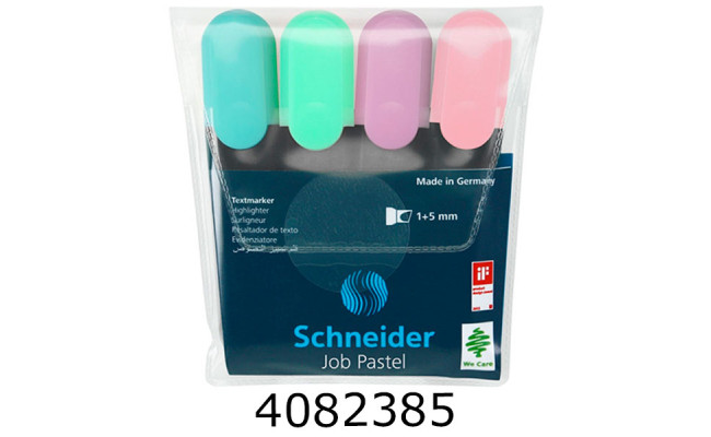 Маркер текст. набір 6шт. пастель Schneider Job 150 1-45 мм (10) S115099