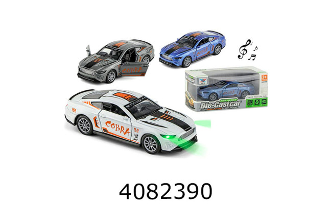 Машинка метал. інерц. COBRA світло звук 15*7*7см K175B13