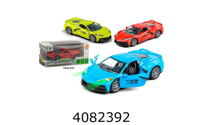 Машинка метал. інерц. Гоночна світло звук 15*7*7см K175B18