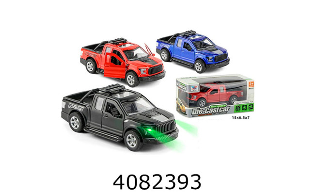 Машинка метал. інерц. Джип світло звук 15*7*7см K175B6