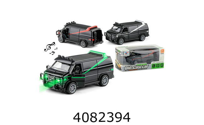 Машинка метал. інерц. Фургон А світло звук 15*7*7см K175B19