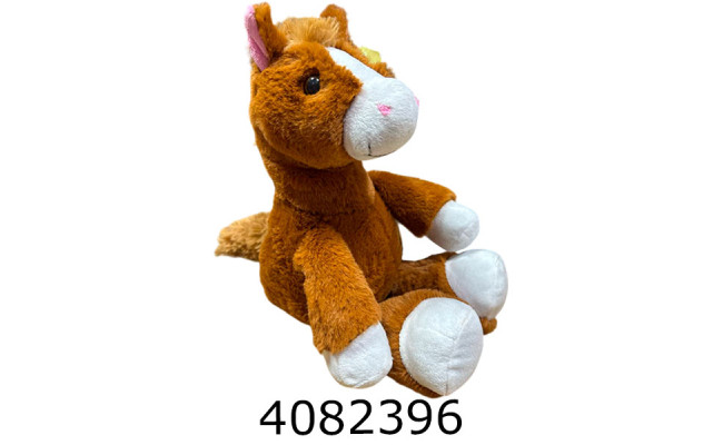 Кінь м'яка іграшка 30 см коричневий 30-кор.