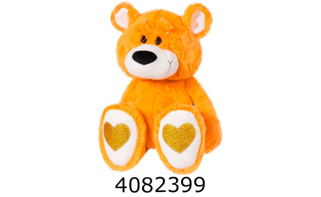 Ведмідь 45 см Андрюша помаранчевий м'яка іграшка