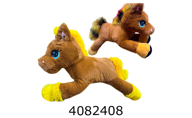 Кінь м'яка іграшка 80 см коричневий 80-кор.