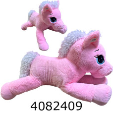 Кінь м'яка іграшка 80 см рожевий 80-рож.