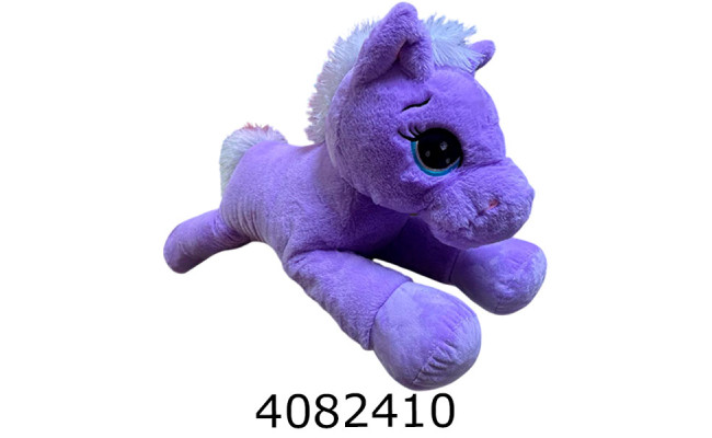 Кінь м'яка іграшка 80 см фіолетовий 80-фіол.
