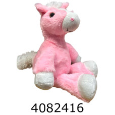 Кінь м'яка іграшка 30 см рожевий 30-рож.