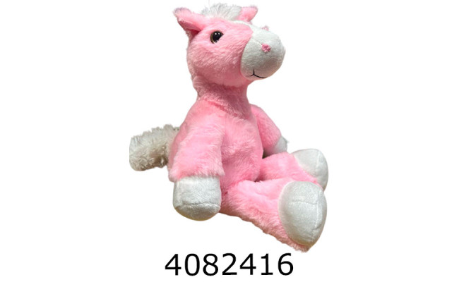 Кінь м'яка іграшка 30 см рожевий 30-рож.