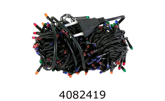 Гірлянда ел. 300 чорний провод мультиколор 1030-01