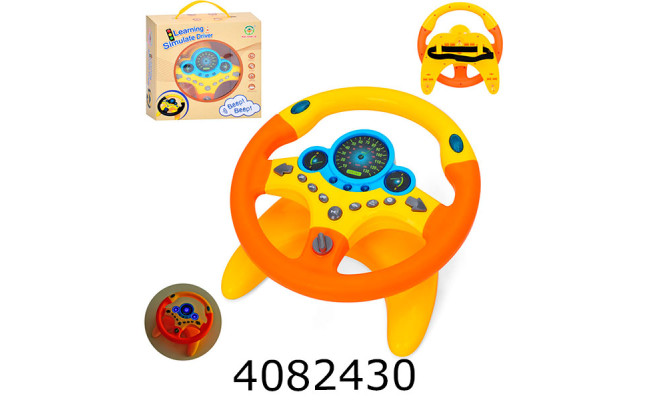 Муз. Руль в коробці на батар. на присосках звук англ.. (18) 2192E-10