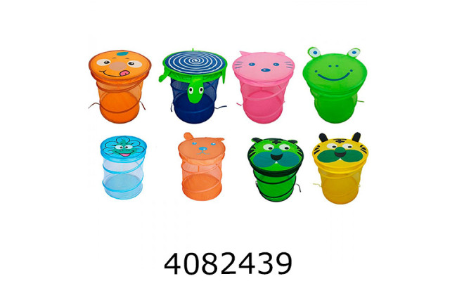 Корзина для іграшок кришка(липучка) 8 видів в кульку 40*40*42см (30) MR 1299