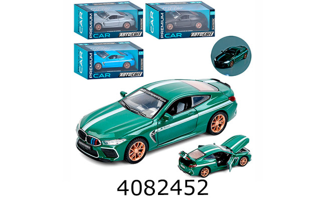 Машинка метал. BMW X8 Coupe муз. світ. відкрив. двері 16см Автосвіт (24) AP-2059