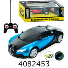 Машина радiо акум. в коробці Автосвіт Bugatti usb-зарядне гумові колеса 2 кольори 27*10*14см (12) AR-2319
