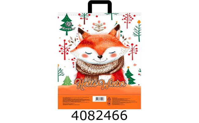 Пакет 38*41 см Новорічні лисичка (25/500)