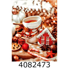 Пакет 30*40 см Новий рік #2 прорізна ручка (25)