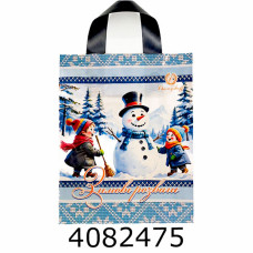 Пакет 25*30 см Новий рік #2 Чернишов петльова ручка (25/1000)