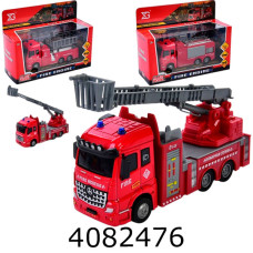Машина на батар. в коробці Пожежна 3 види світло звук 14*9*7см (36) XG877-A61ABC