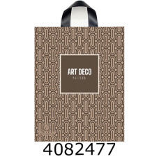 Пакет 25*30 см Чернишов коричневий арт деко петльова ручка (25/1000)