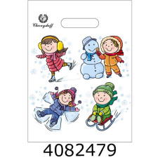 Пакет 22*30 см Новий рік #2 Чернишов прорізна ручка (50)