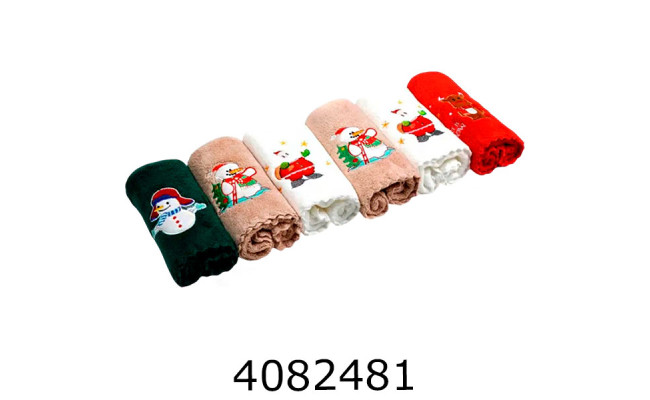 Набір рушників новорічни мікрофібра 6 шт 35*70см L-98-896-480