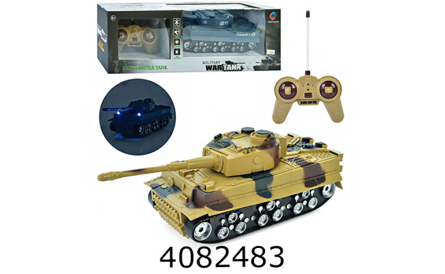 Танк радіо батар. в коробці 2 види муз. світло 43*14*12см (18) 369-34-36