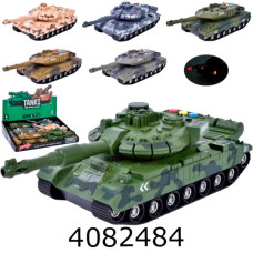 Танк на батар. в дисплей боксі обертається/тріскачка 2 види по 3 кольори 55*39*11см (16/36) 8805A-1-2