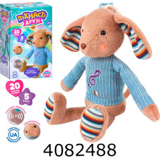 Собачка м'яка іграшка муз. світло. на батарейці в коробці 40см M 5992 I UA