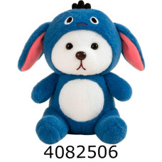 Ведмедик з капюшоном 20 см синій 509-24-300-1