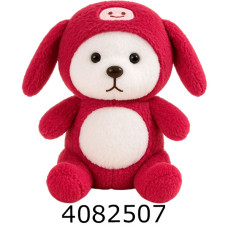 Ведмедик з капюшоном 20 см червоний 509-24-300-3