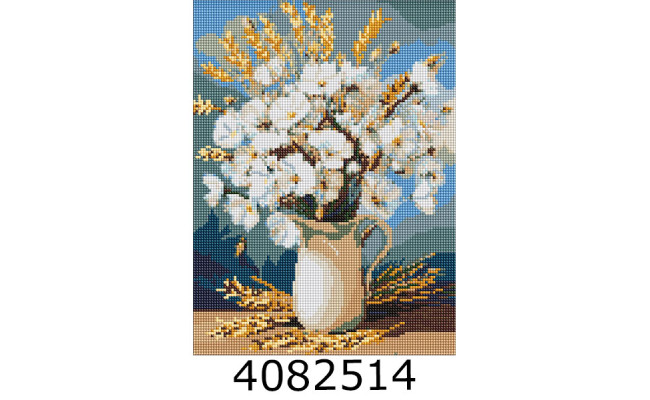 Алмазна мозаїка 30*40 квіти 