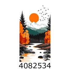 Картина по номерам 40*80см 