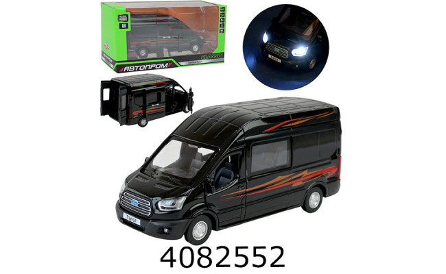 Машинка метал. Ford Transit муз. світ. Автопром (24/48) 68453