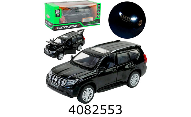 Машинка метал. Toyota Land Cruiser Prado муз. світ. відкр. двері багажн. Автопром (24/48) 68482(B)