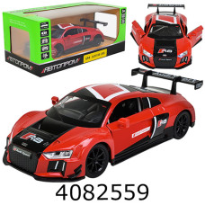 Машинка метал. Audi R8 LMS муз. світ. відк. двері Автопром (6/12) 68262A