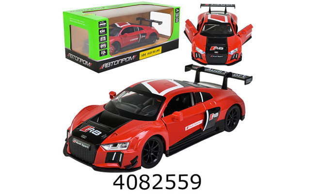 Машинка метал. Audi R8 LMS муз. світ. відк. двері Автопром (6/12) 68262A