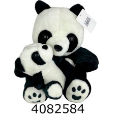 Панда 30 см з дитинчам м'яка іграшка 4-102